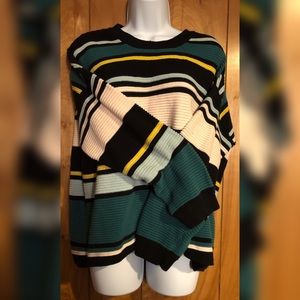 H&M Oversized Striped Sweater